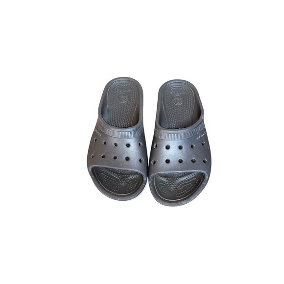 Crocs Scutes Slide Sandals Unisex Men's 7 & Women's 5 Brown - Picture 3 of 4